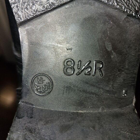 Vintage R0 Search US Military Combat Boots Black Leather Size 8.5 R USA 90s 4-97 - Picture 6 of 8